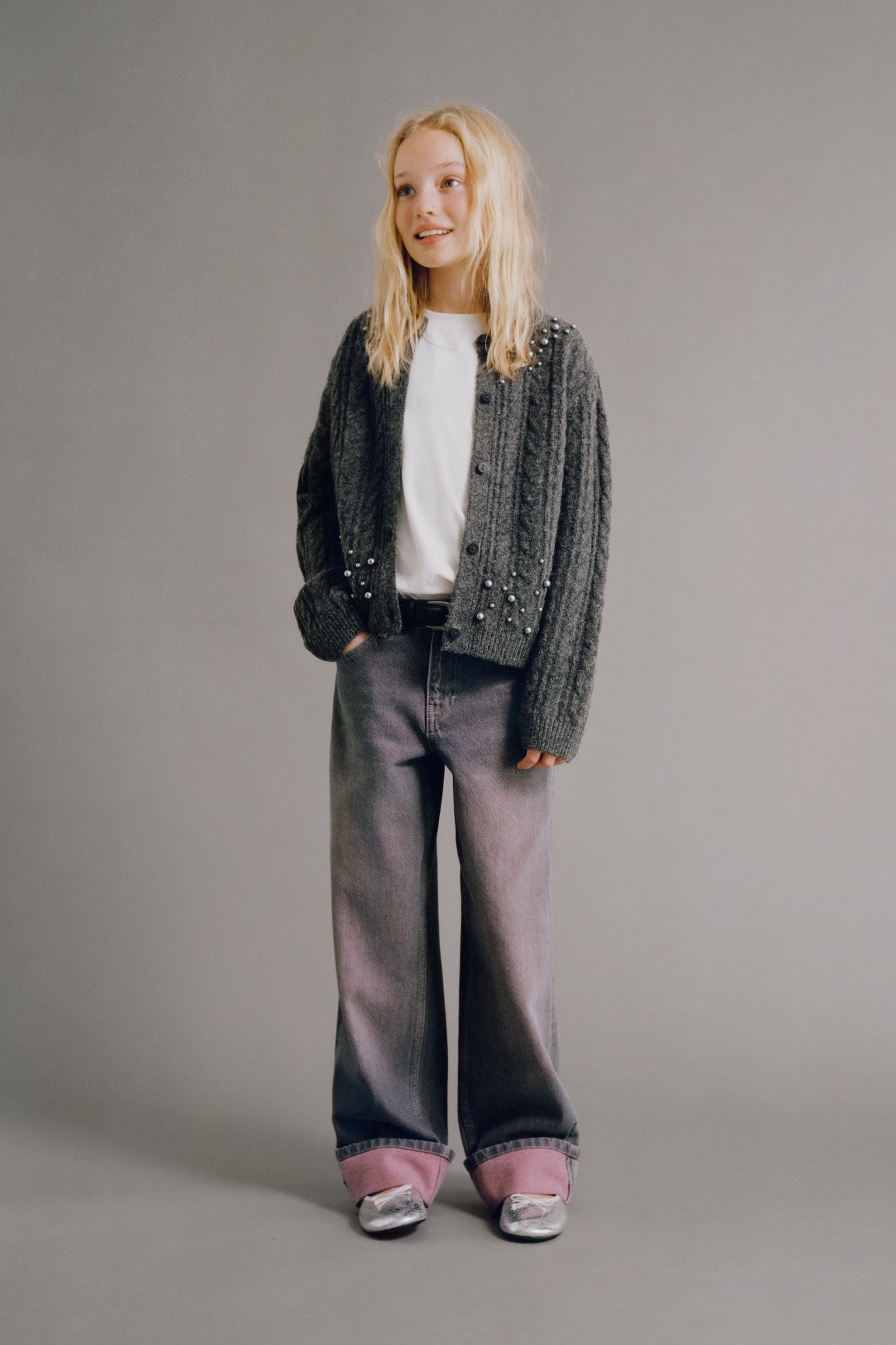 WASHED EFFECT STRAIGHT LEG JEANS